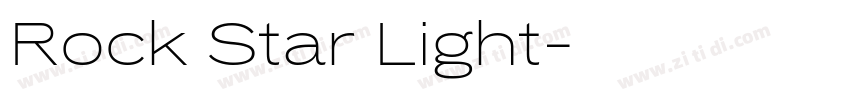 Rock Star Light字体转换